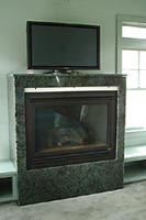 granite fireplace