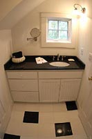 granite bath floor and sink