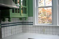 granite kitchen tile accents